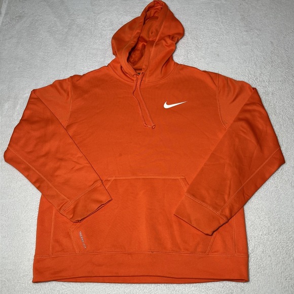 Nike Other - Nike Therma-Fit Men's Orange Pullover Hoodie Sweatshirt Size M Athletic Pockets